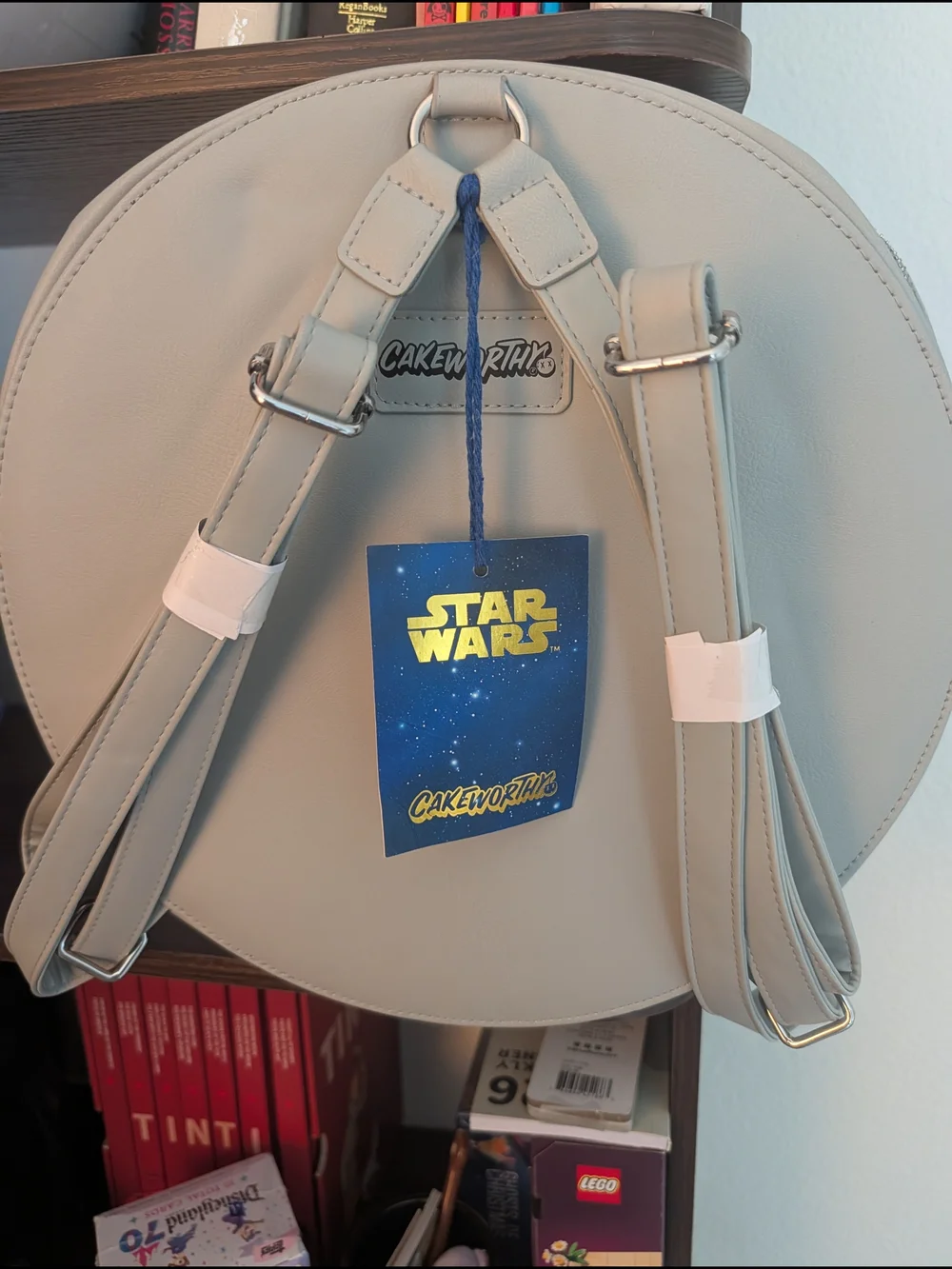 Star Wars White Round Crossbody with Stormtrooper Lined Interior